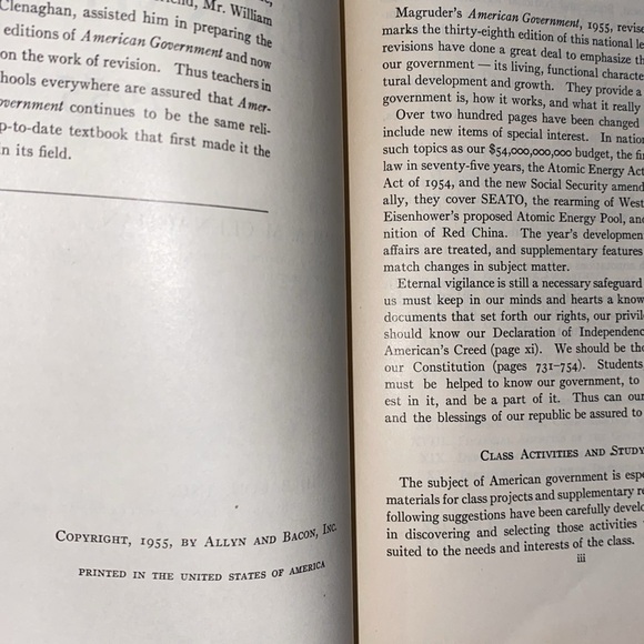 MaGruders American Government vintage book - Picture 4 of 16